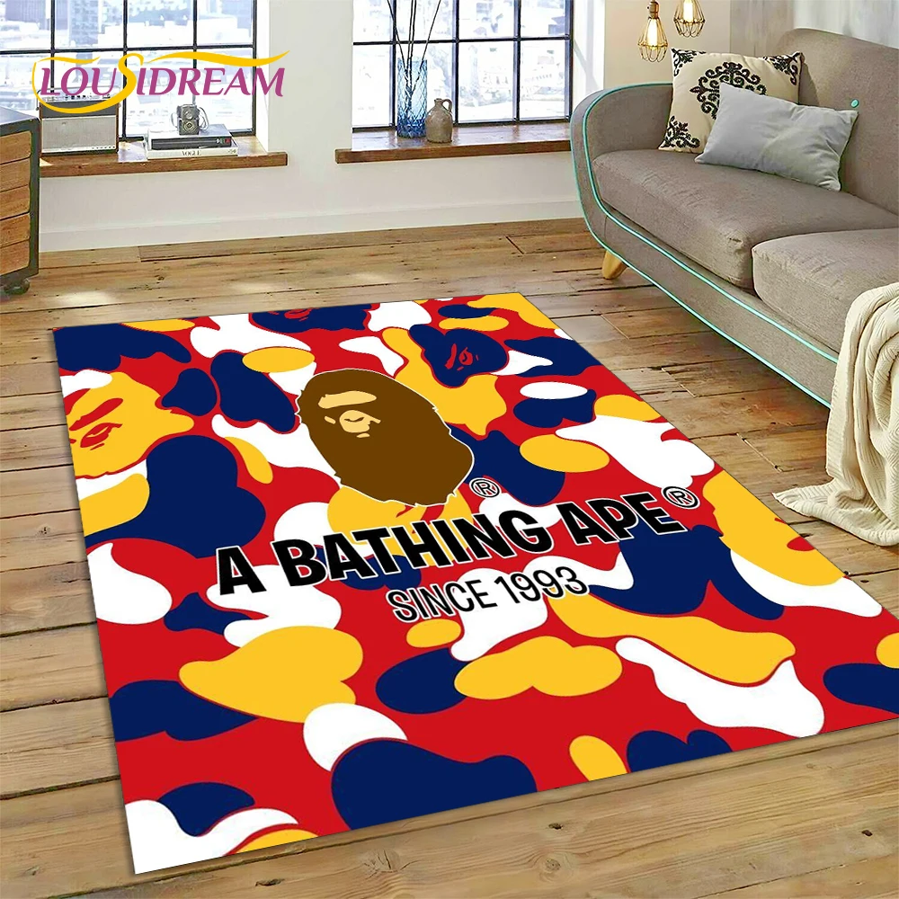 3D Printing Software - 3D-Druck B-BAPE Modischer Teppich für Schlafzimmer,