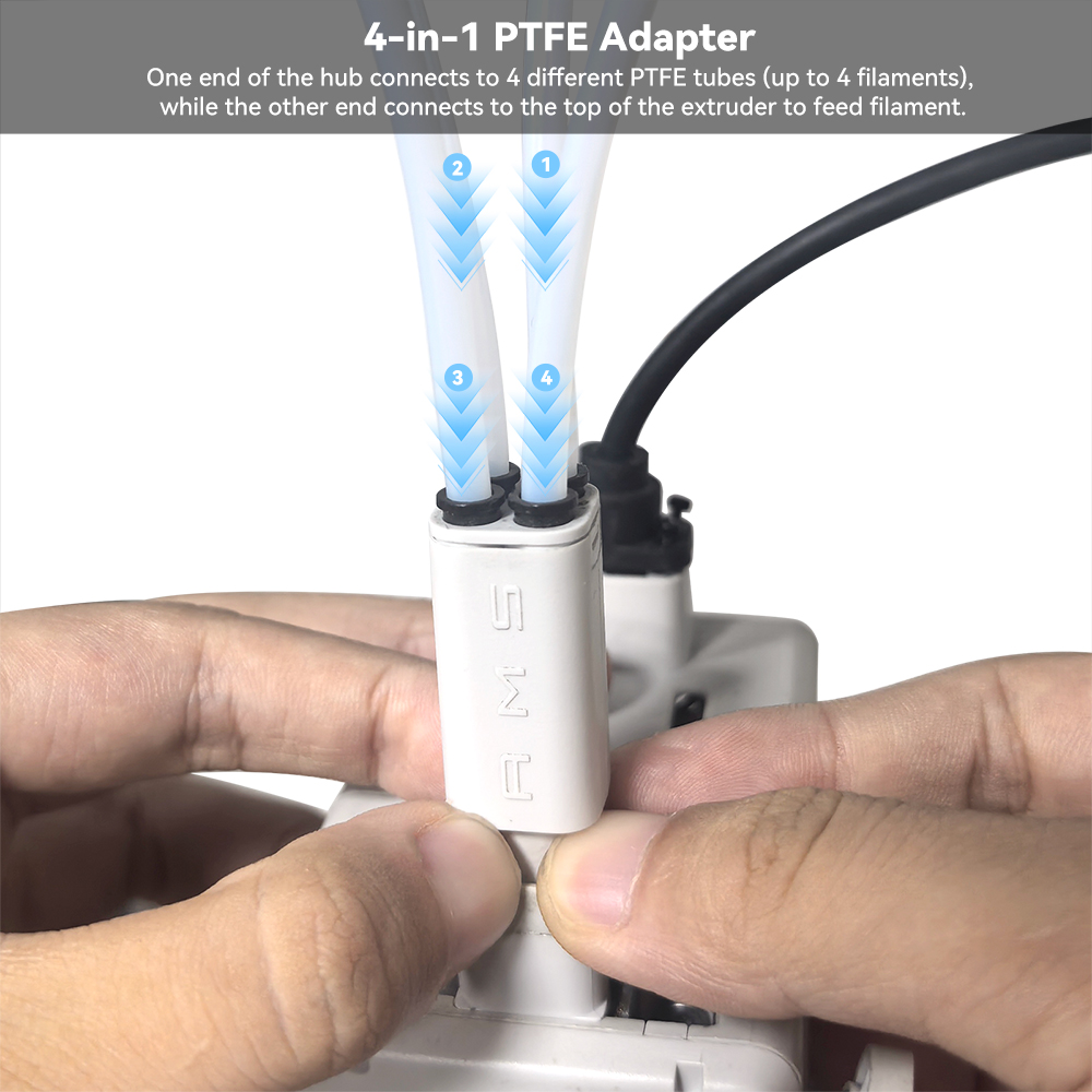 3D Printing Pdf - Verbesserter 4-in-1 PTFE-Adapter für Bambu Lab