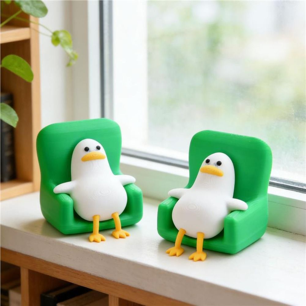 3D Printing Desk - 3D-Gedruckte Enten-Ornamente Dekorationen Kreatives Design Enten-Schreibtisch-Deko