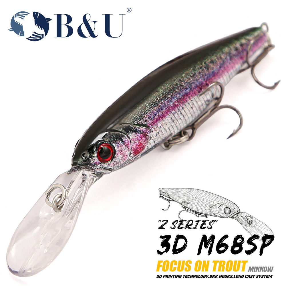3D Printing Technology - B&U Deep Diving Suspending Minnow, 3D-Drucktechnologie,