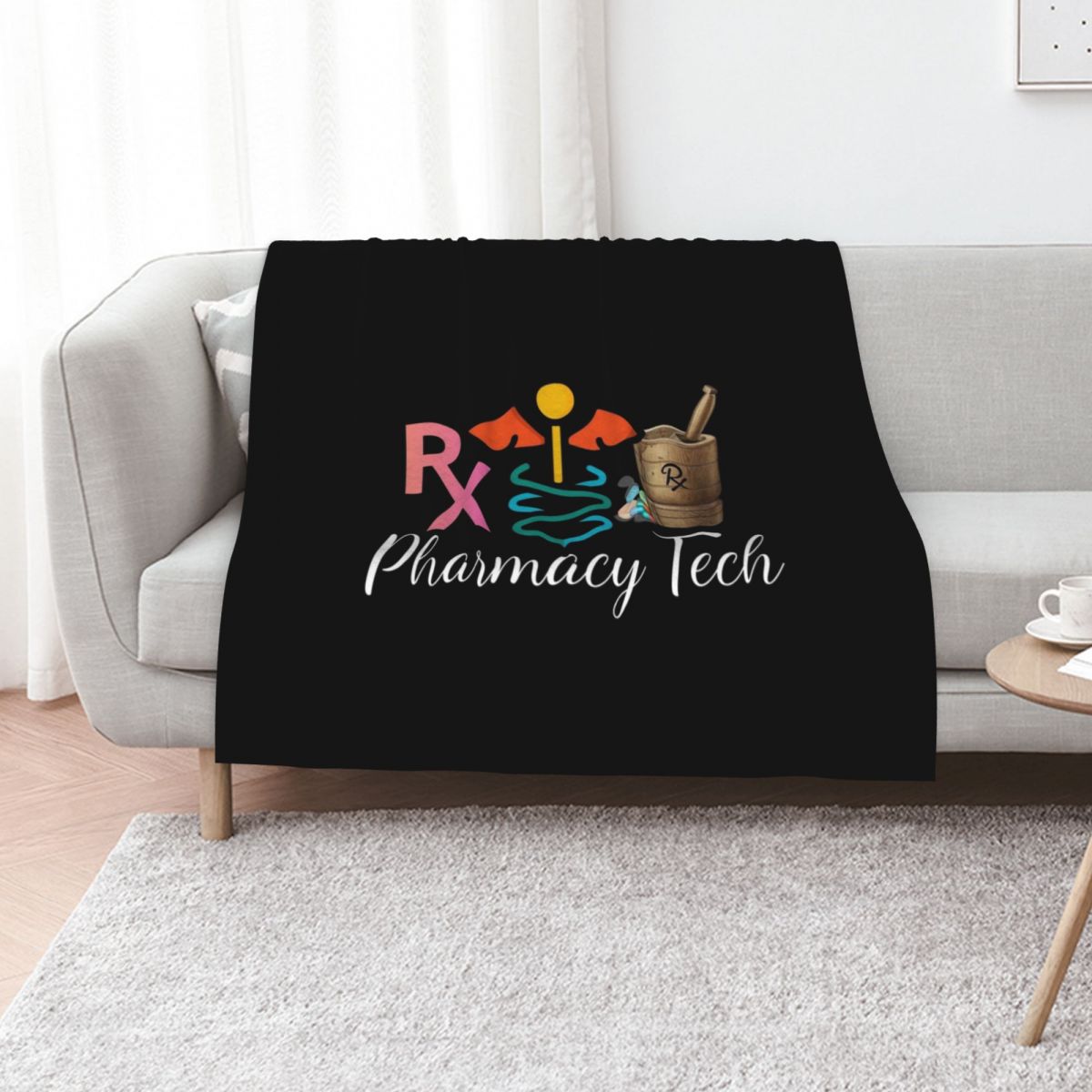 3D Printing In Pharmacy - Pharmacy Tech Medicine Pharmacy Technician Überwurfdecke,