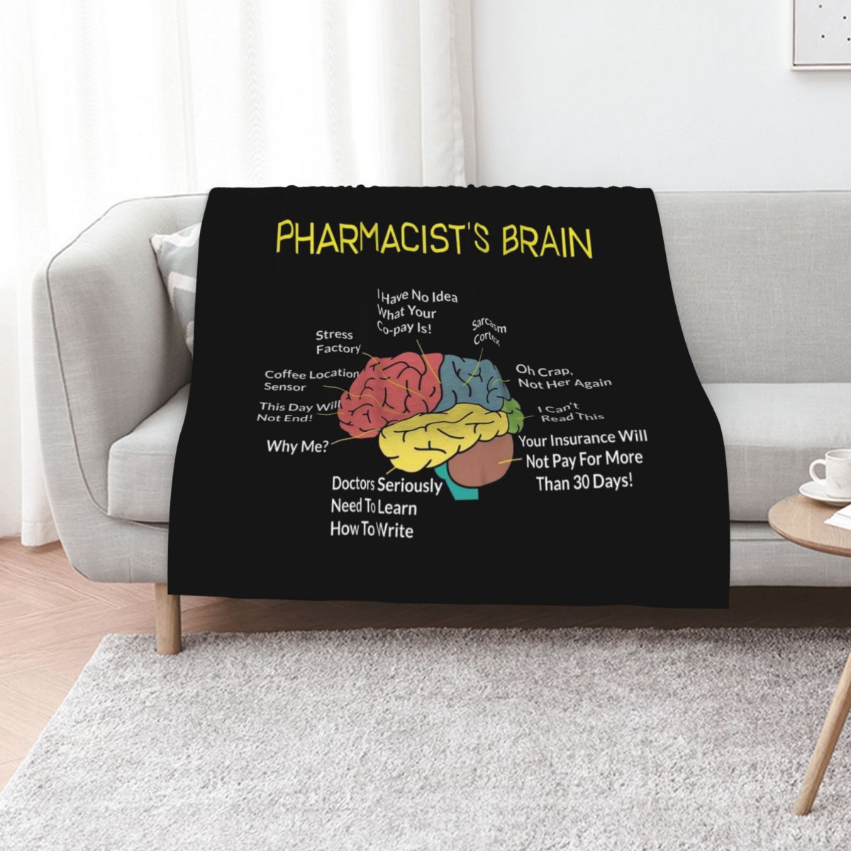 3D Printing In Pharmacy - Pharmacist's Brain Lustiges T-Shirt mit Motiv