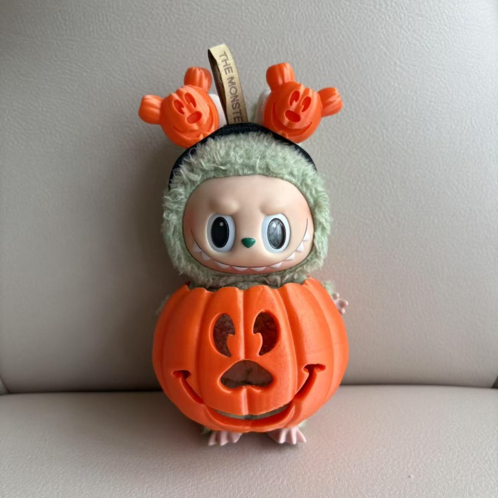 3D Printing Labubu - 17CM Labubus Puppe Kleidung Hallowmas Kürbis