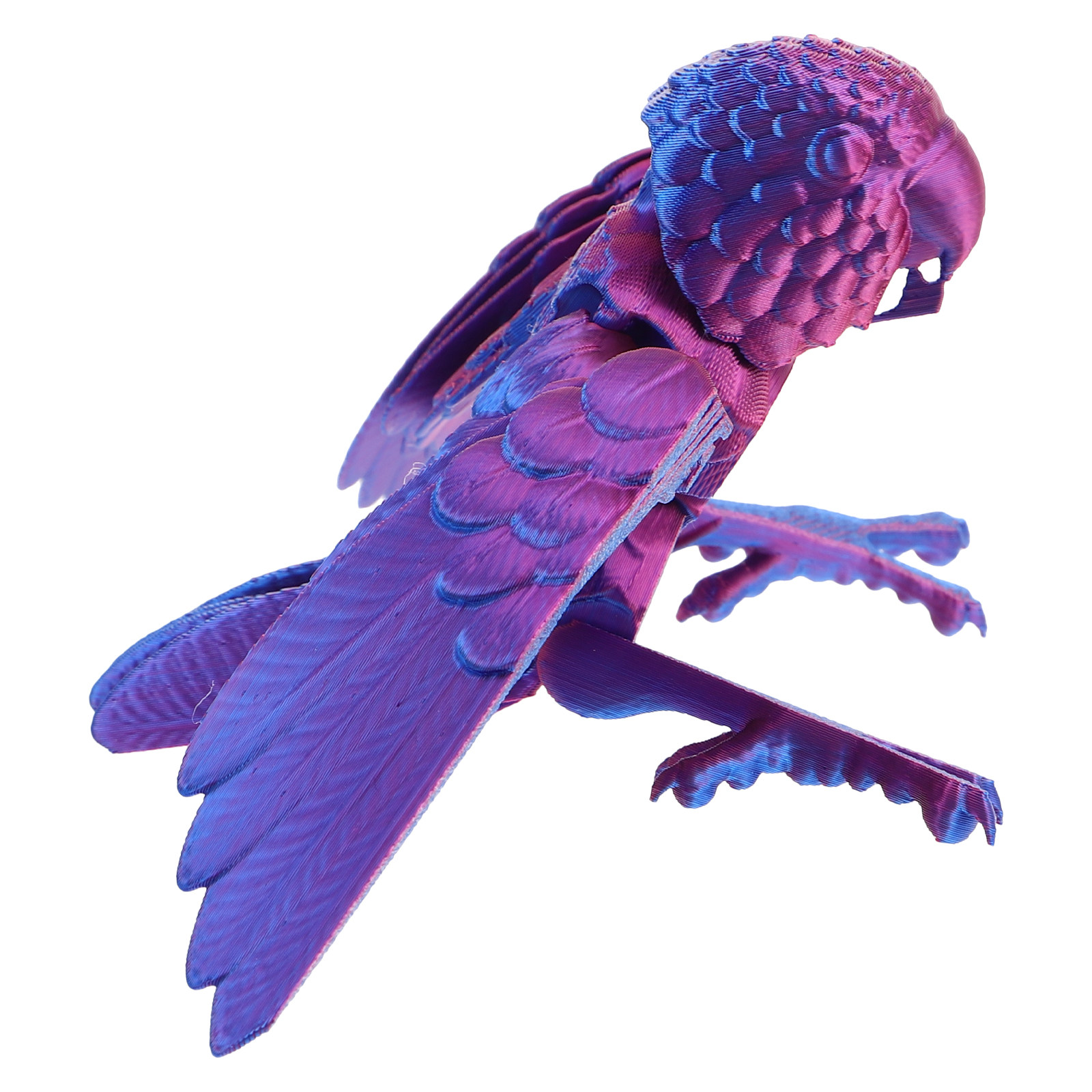 3D Printing Desk - 3D-gedruckter Papagei, realistischer Vogel mit beweglichen