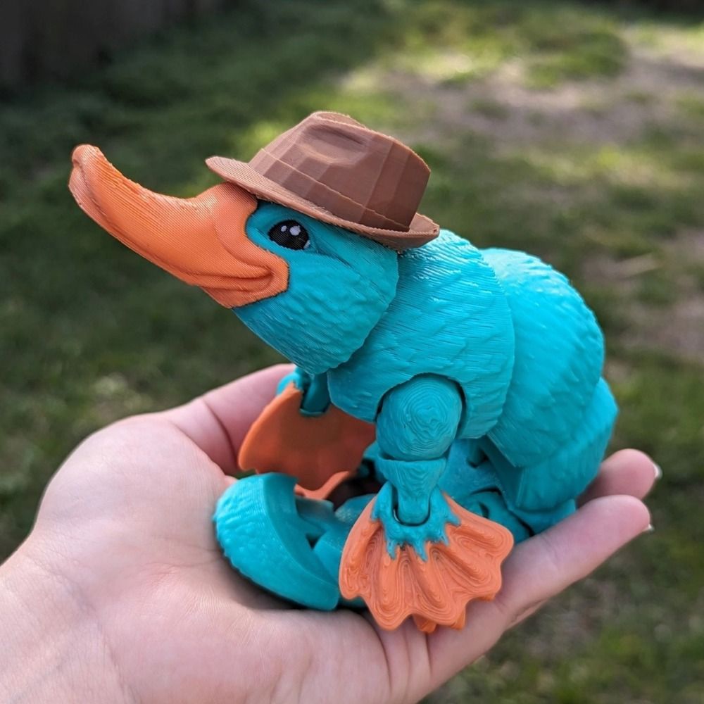 3D Printing On Fabric - Neuheit Harz 3d gedruckt Schnabeltier Multi-Joint-Modell