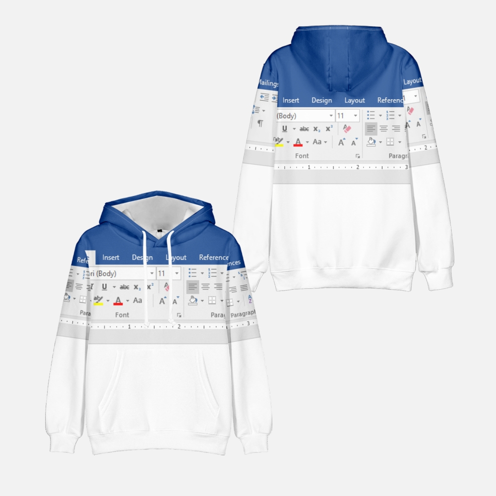 3D Printing Software - 3D Casual Excel Hoodie für Männer