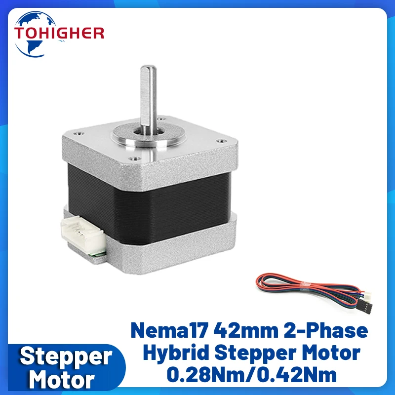 Stepper Motor - Nema17 Schrittmotor 42 Motor 4-Leiter 0,28Nm/0,42/0,56Nm/0,7Nm