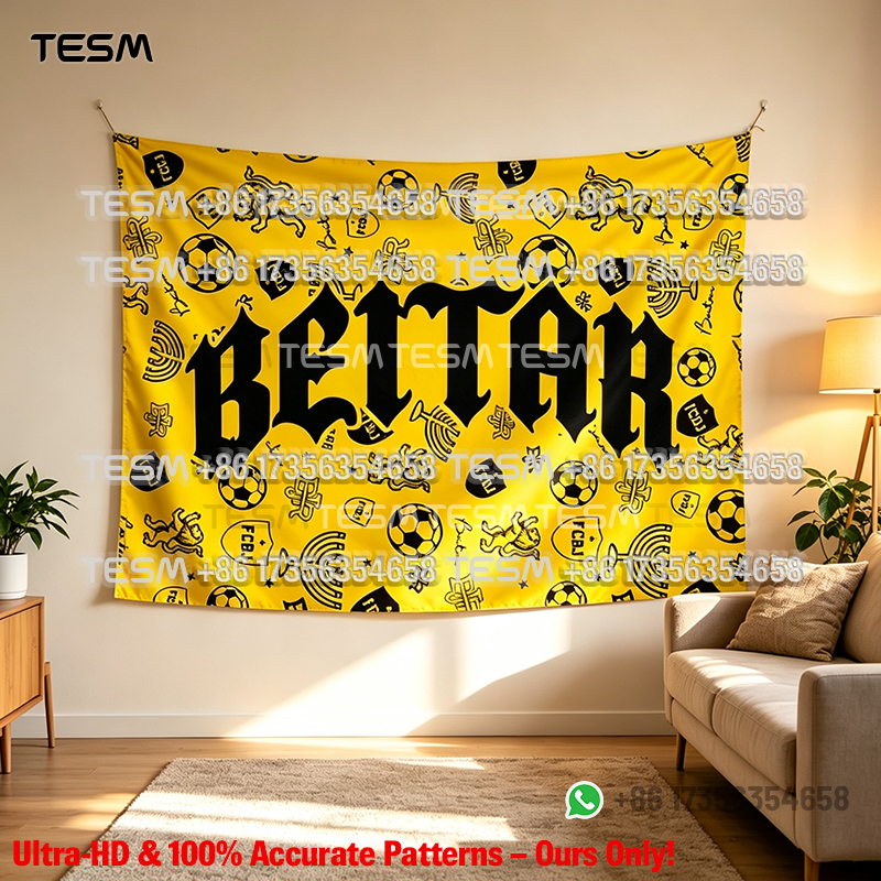 3D Printing Room - TESM 3D-Druck Beita Fußball Wandteppich Wandbehang