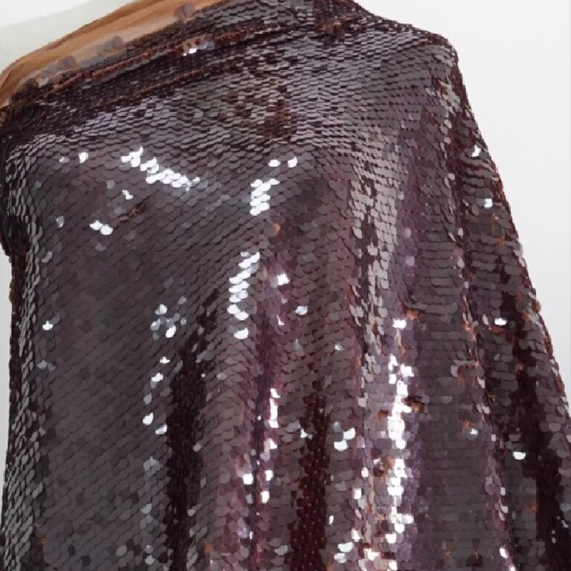 3D Printing On Fabric - Gut, bestickter 7 mm glänzender Fischschuppenstoff,