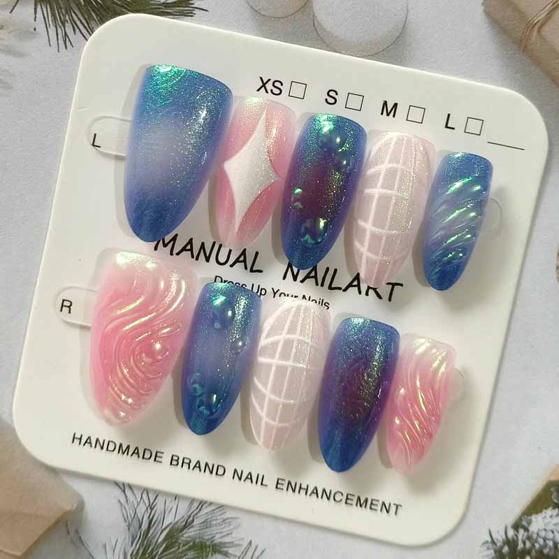10Pcs Funkelnden Cat Eye Trage – 3D Printing Nails Bewertung und Preis