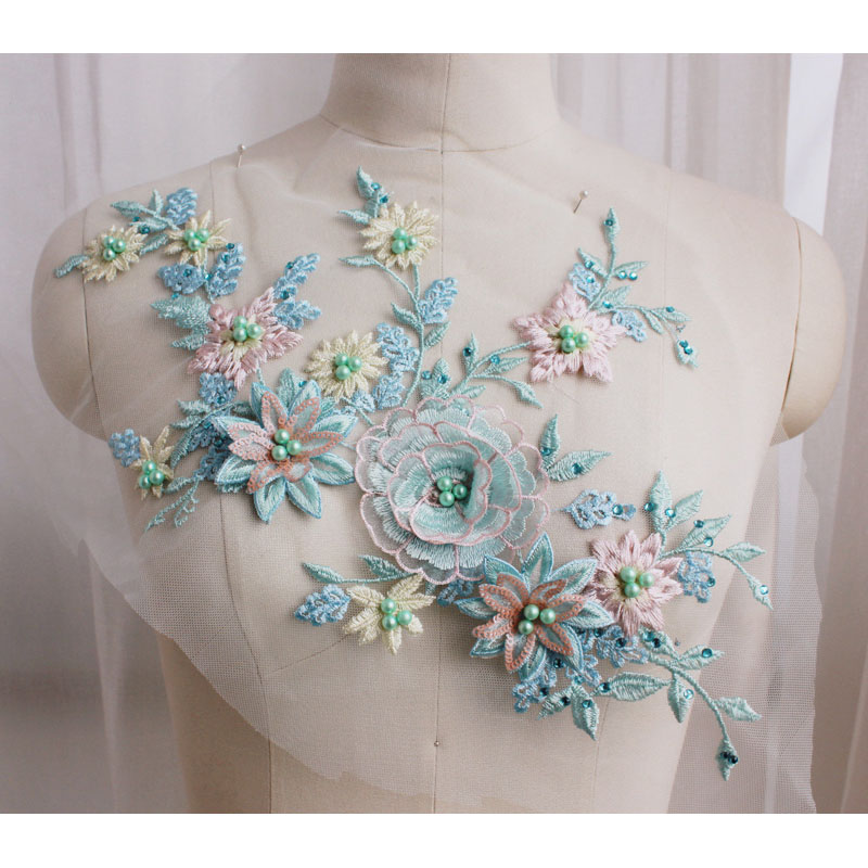 Blau Lila Rosa Perlen-Paillett – 3D Printing On Fabric Bewertung und Preis