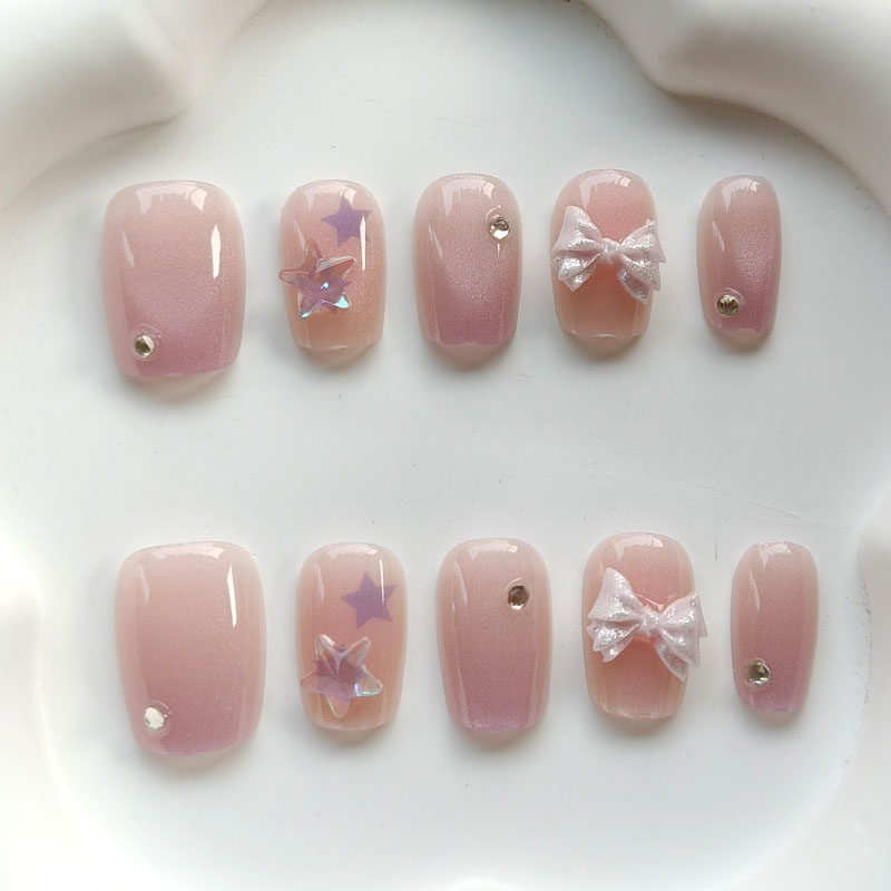 10 Stück Modische Süße Rosa-Li – 3D Printing Nails Bewertung und Preis