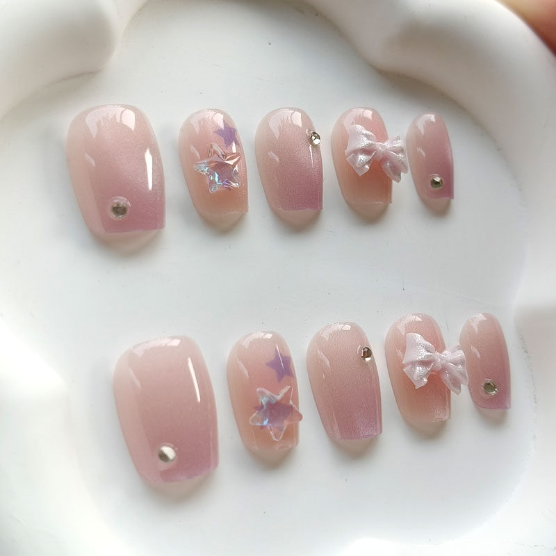 10 Stück Modische Süße Rosa-Li – 3D Printing Nails Bewertung und Preis