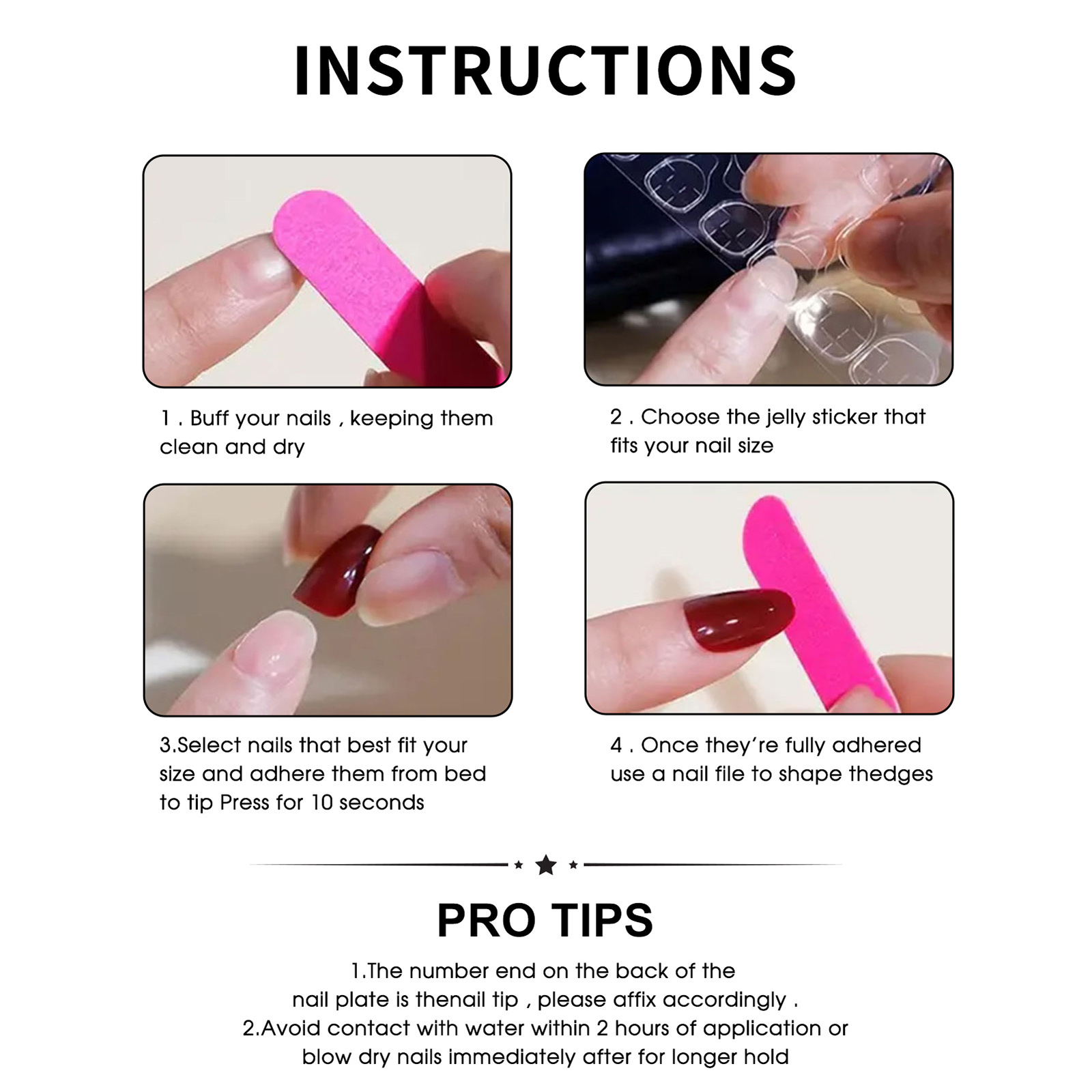 Aufklebbare Kunstnägel 24 Stüc – 3D Printing Nails Bewertung und Preis