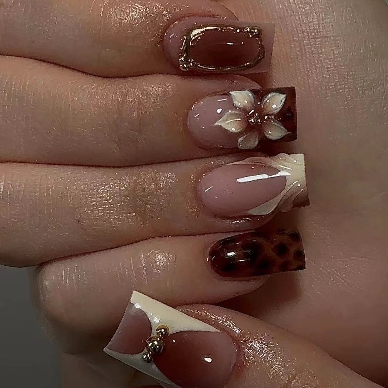 Kurze, quadratische Kunstnägel – 3D Printing Nails Bewertung und Preis